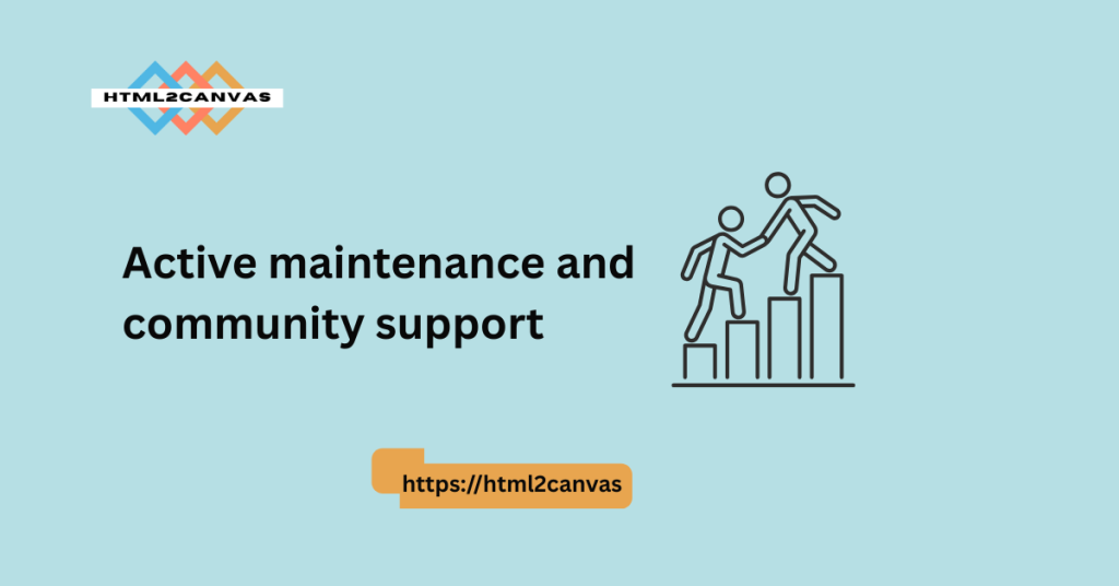 Active maintenance and community support